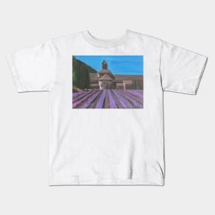 Lavendar Fields In France Kids T-Shirt